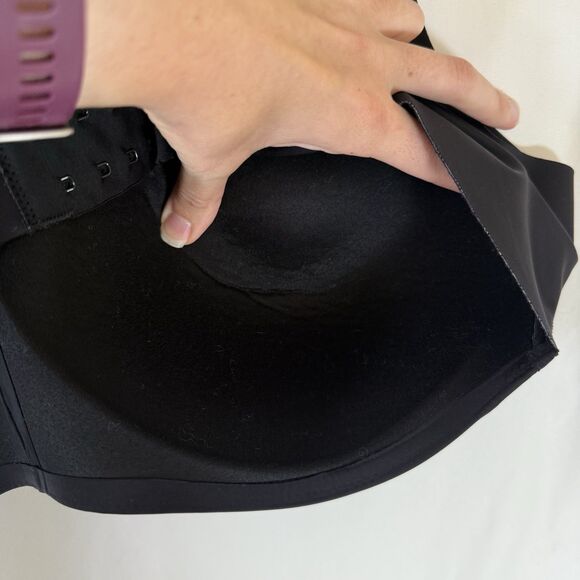 Soma Vanishing 360 Wireless Bra Women's 42D Solid Black Padded Adjustable - Picture 8 of 9